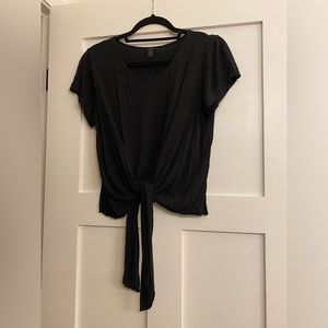 J Crew Black Crop Top